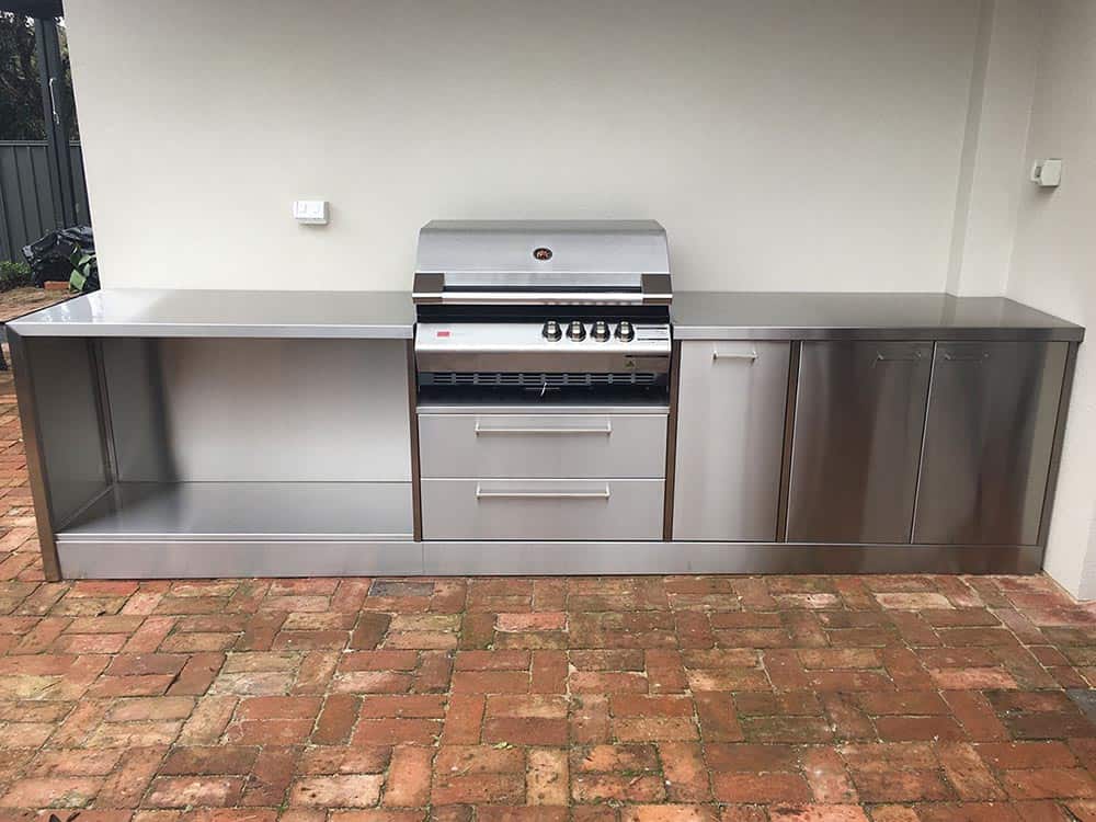 Stainless clearance outdoor kitchen